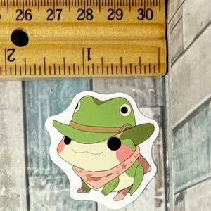 🌀10/$10🌀 Cartoon Kawaii Frog Reusable Waterproof Vinyl Sticker Decal